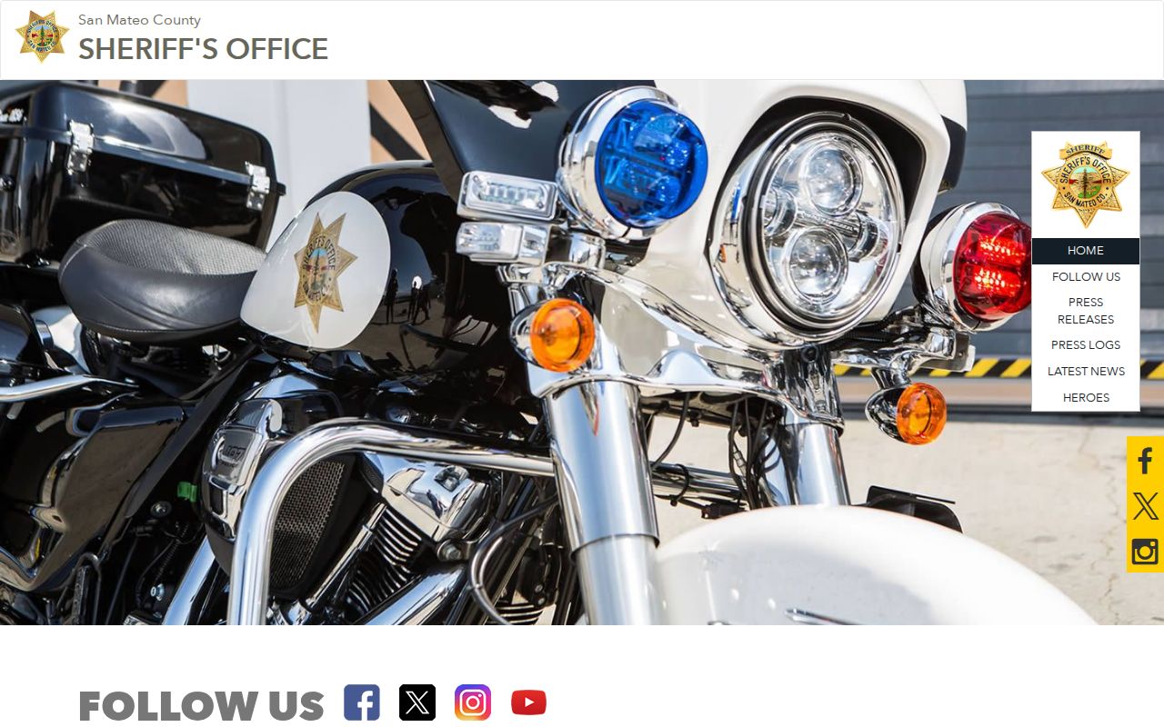San Mateo County 72 hour release sheriff news room notice channel