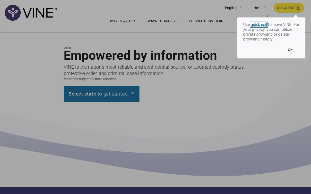 San Mateo County VINELink inmate check national portal start